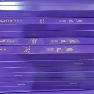 Customized Fishing Rod Wooden Box Packaging With Blue Paint and Laser Engraving, 15 Years of Specialization thumbnail-1