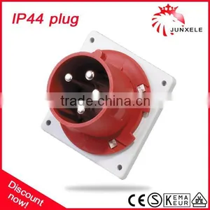 IP44 400V 63A Panel Mounted Plug thumbnail-1