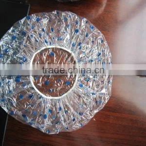 Disposable pe Hand Made Round Shower Cap thumbnail-5