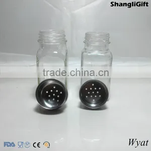 Wholesale Square Glass Condiment Jars 80ml 3oz thumbnail-4