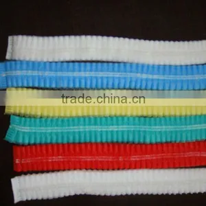Disposable White Blue Green Pink Orange Red Black Mob Cap Strip Cap Clip Cap for Hospital Quality Choice thumbnail-3