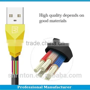 Original Remax TPE Copper Alien Cable for Iphone 5 and Micro thumbnail-6
