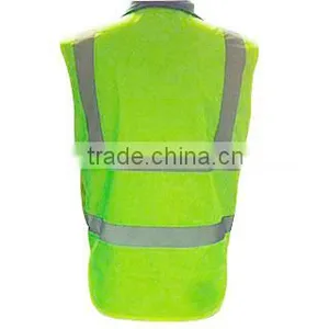 Workwear Industrial Hi-vis Yellow&navy Two Tone Safety Vest/HI Visibility Security Vest With High Visibility Reflective Straps thumbnail-2
