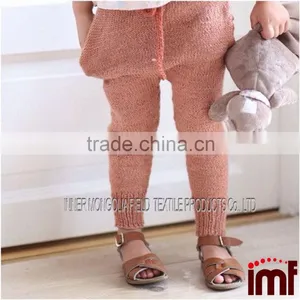 Crochet Footed Baby Pants in Cashmere thumbnail-1