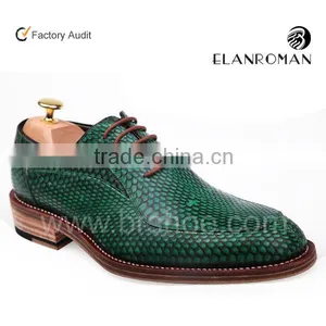 Snake Skin Fashion Oxford Shoes Handmade Goodyear Shoes Dress Shoes thumbnail-1