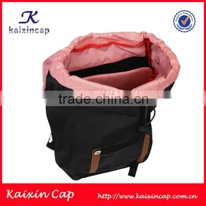 High Quality Custom 2015 Drawstring Canvas Men Backpack thumbnail-1
