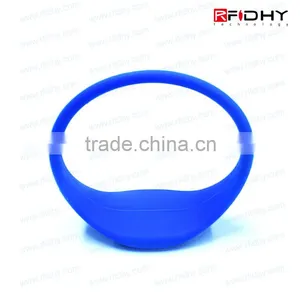 Printed Silicone Wristbands RFID Stock for Fairs thumbnail-2