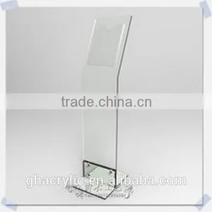 GH-RZ690 Shenzhen Guihe Factory Direct Sale Freestanding Acrylic Poster Display Stand, Modern Acrylic Cake Display thumbnail-1