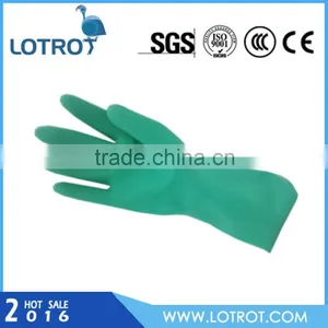 Green Personalized Rubber Work Gloves thumbnail-1