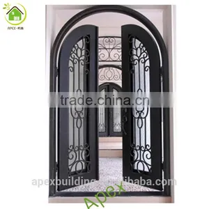 Iron Grill Doors Wrought Iron Exterior Doors Entrance Door thumbnail-2