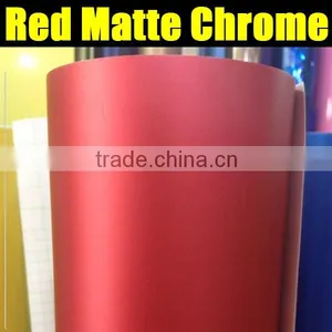 New Styling 1.52x20m Auto Sticker Vinyl Decal Rolls Matte Chrome Red/Blue Vinyl Film thumbnail-1
