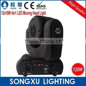 12*10w Moving Beam Head Rgbw 4in1 Performance Led School Stage Lighting for Show Acting thumbnail-4