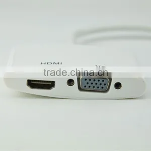 Wholesale Gold Plated dp to Hdmi Vga Adapter for Hdtv Monitor thumbnail-3