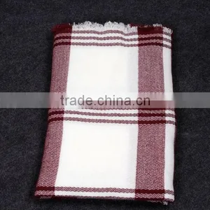 4 Colors Plaid FLEECE Blanket Winter Infinity Scarf Fashion Accessory thumbnail-4