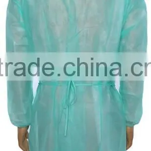Popular Dark Green Non Woven Disposable Isolation Gown thumbnail-3