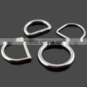 Metal Stainless Steel D Ring Buckle 1" Inside Diameter Loop Ring for Strap Keeper thumbnail-3