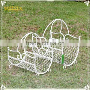 Custom Unique White Metal Magazine Rack for Table Side thumbnail-1