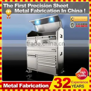 Kindle 72 Inch Stainless Steel Tool Box With Drawers thumbnail-1