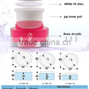 15ml 30ml 50ml Acrylic Clear Plastic Jar thumbnail-2
