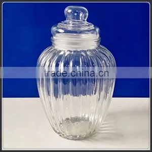 650ml Glass Cookie Jars With Glass Lids thumbnail-2