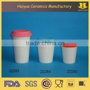 Ceramic Coffee Mug With Silicone Lid thumbnail-1