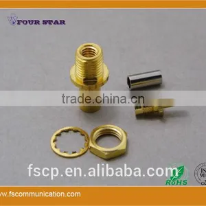 SMB Connector Female Back Bulkhead Crimp for RG316 Cable thumbnail-2