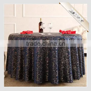 2015 Factory Wholesale 100% Polyester Wedding Rosette Table Cloth thumbnail-5