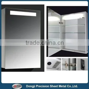 Stainless Steel Bathroom Wall Mount Mirror Cabinet thumbnail-1