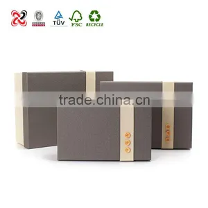 2015 Cardboard With Ribbon Design Paper Folding Gift Box thumbnail-1