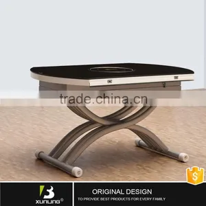 Simple High Lift Metal Coffee Table Folding Tea Table thumbnail-2