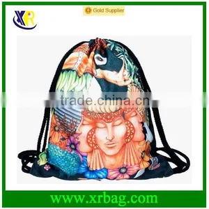Women Mochila Man Gym Bags Travel Backpack Toucan Printing Drawstring Bag for Shoes 3D thumbnail-1