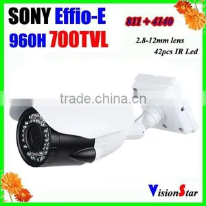 Surveillance Video Sytem 42pcs ir Leds 2.8-12mm Varifocal Lens With OSD BNC Output 700TVL Effio-e CCTV Camera thumbnail-1