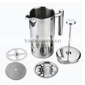Succinct Unique Stainless Steel French Press Coffee Maker thumbnail-2