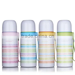 Oem Diller Leakproof Portable Rainbow Pinstripe Stainless Steel Flask thumbnail-1