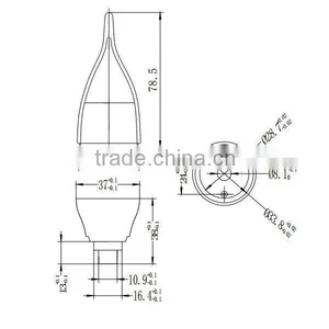 3W 4W 5W Candle Light Led Lamp Housing thumbnail-3