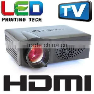 New 1500lm Led Video Projector, Home Theater 3D Cinema 1080P HD HDMI USB Digital Multimedia LCD LED Mini Proyector thumbnail-1