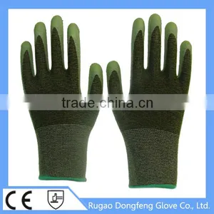 13 Gauge Bamboo Fiber Woven Crinkle Latex Rubber Work Gloves For Self Defense Safety thumbnail-2