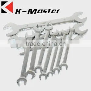 K-Master Mirror Polished Chrome Plated 8-27 Professional Double Open End Wrench thumbnail-5