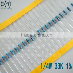 Resistors 1/4W 1% 33K NEW thumbnail-1