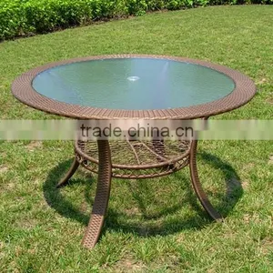 2015 Outdoor Rattan Round Dining Table thumbnail-1