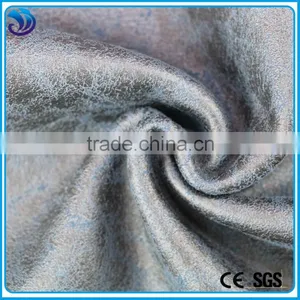 Wholesale Hot Stamping Suede Bonded Feather Fabric for Garment thumbnail-1