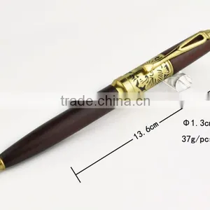 Luxury Wood Ball Pen With Gold Metal Clip thumbnail-1