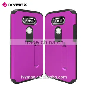 IVYMAX Hot Sale Slim Armor Case for LG G5 Mobile Phone Tpu pc Combo With Kickstand Cellphone Cover thumbnail-6