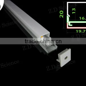 Al Mounting Channel Aluminium Profile With Opal Diffuser For LED Strip thumbnail-1