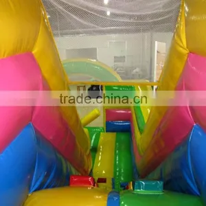 Popular Custome Lanqu Inflatable Obstacle Course Combo for Kids thumbnail-5