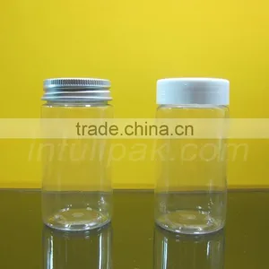 120ml/4oz Clear Plastic PET Jar With White Cap thumbnail-1