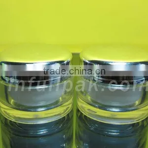5g Small Cosmetic Jar With Shiny Silver Cap thumbnail-1