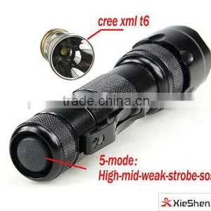 Waterproof Ultrafire Cree Xm-l t6 Led Flashlight 502b High Power Police Flash Light thumbnail-2