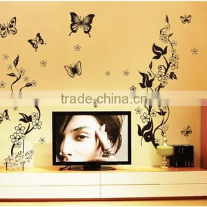 Best Selling Butterfly Flower Wall Stickers Home Decor thumbnail-2