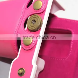 Factory Lovely Leather Camera Bag for Samsung NX3000 in Dongguan thumbnail-3